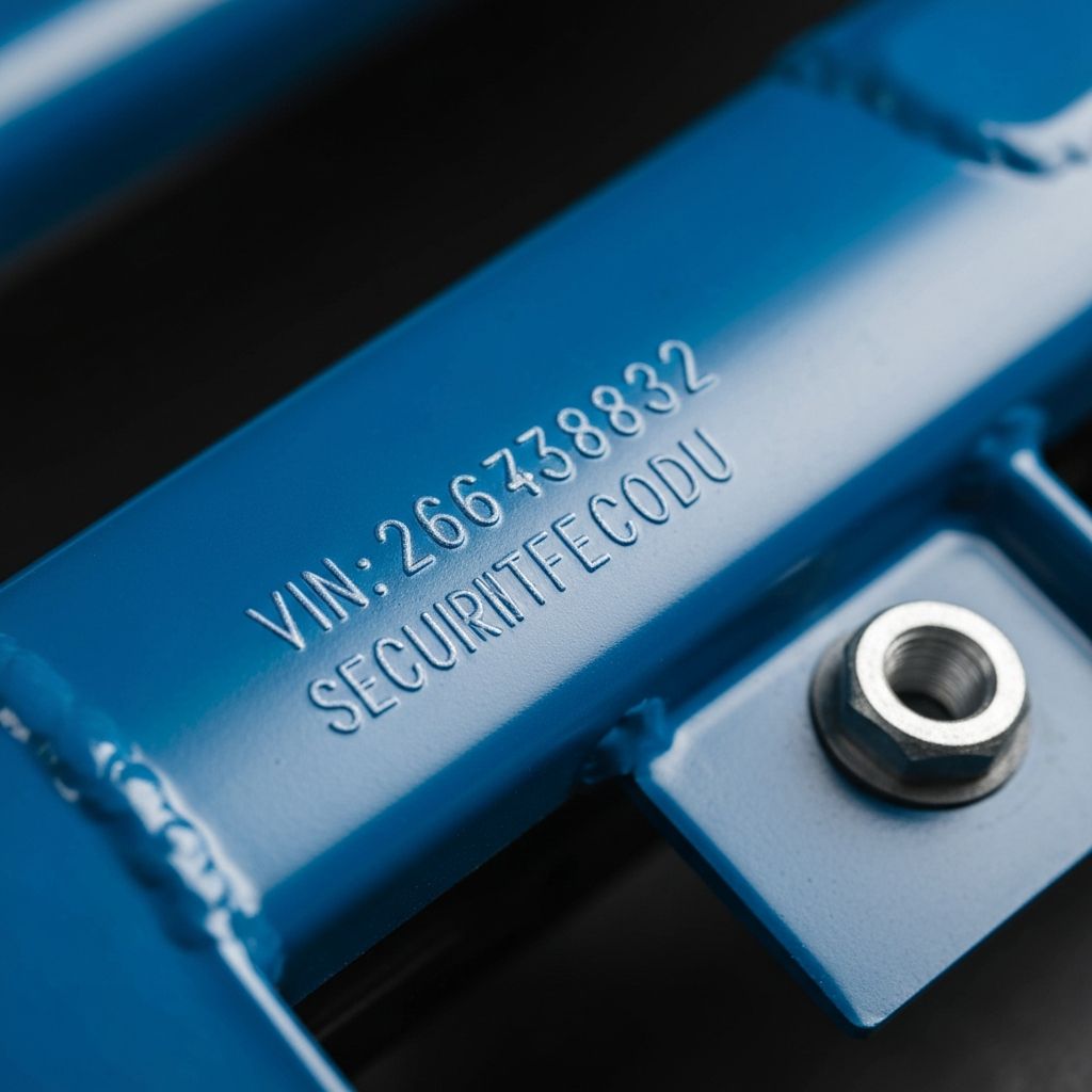 Ejemplo de marcacion laser de seguridad